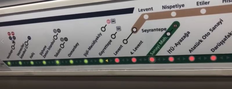 Metroda ‘gelecek istasyon’ paneli yolcuları yanıltıyor

