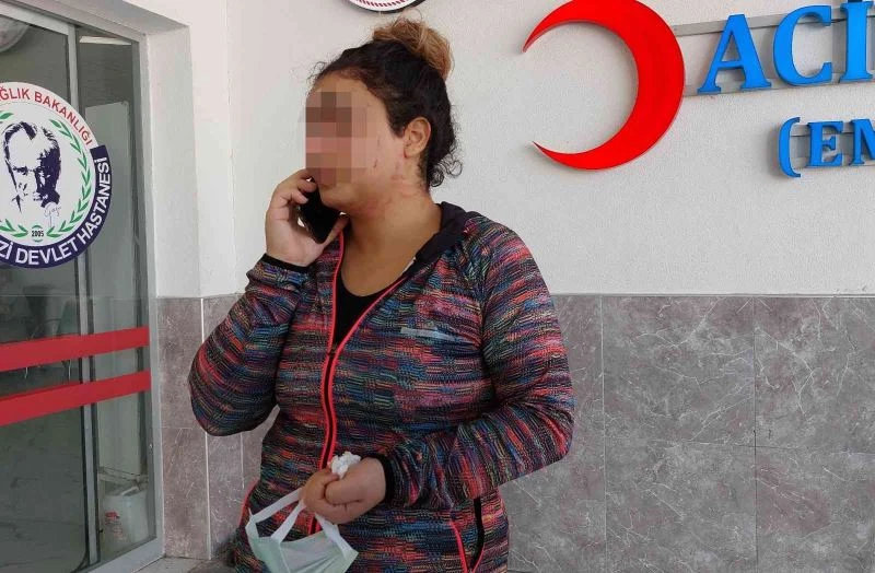 Tartıştığı karısını falçatayla yaraladı
