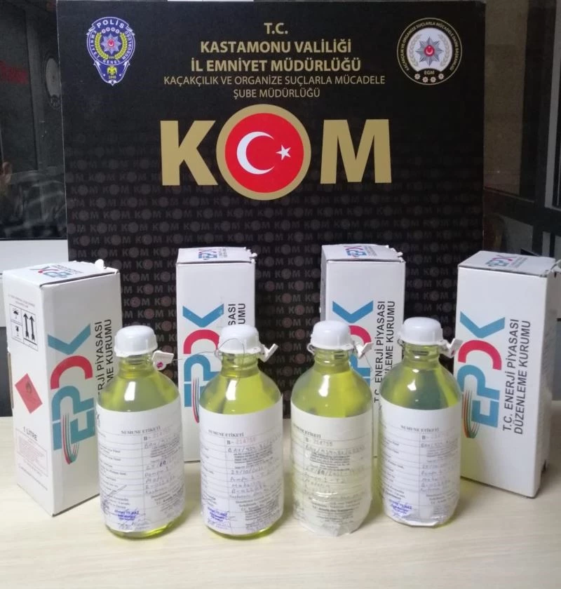 Kastamonu’da 4 bin 702 litre kaçak akaryakıt ele geçirildi
