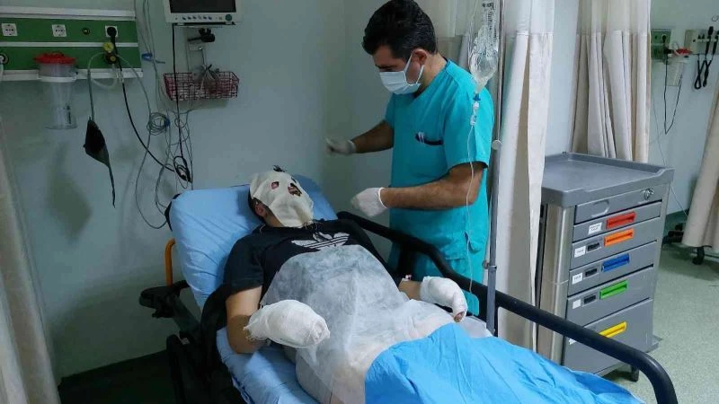 Tamircideki araçtan sızan LPG parladı: 3 yaralı
