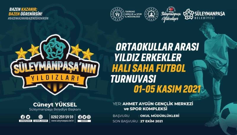 Ortaokullar arası futbol turnuvası başlıyor
