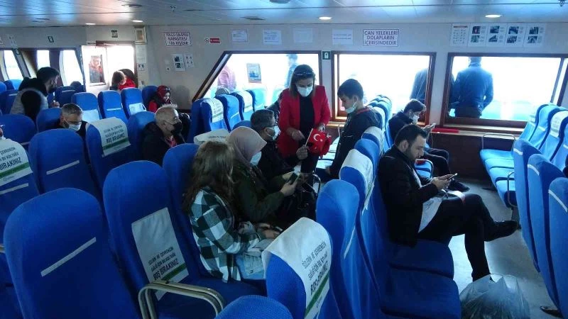 Gestaş feribotlarında 29 Ekim coşkusu
