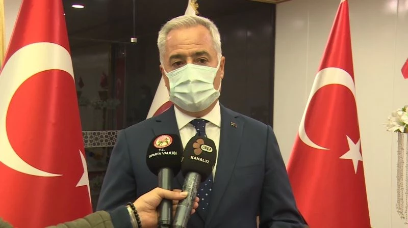 Isparta Valisi Seymenoğlu: “Isparta genelinde yaklaşık 2 bin 100 pozitif vaka var”
