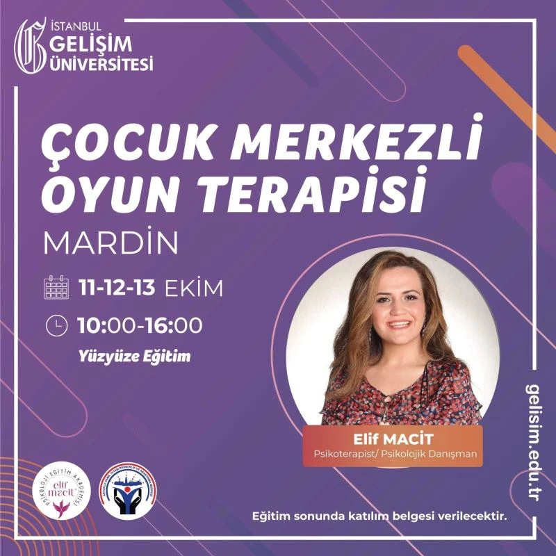 Mardin’de “Oyun Terapisi Eğitimi” verecekler
