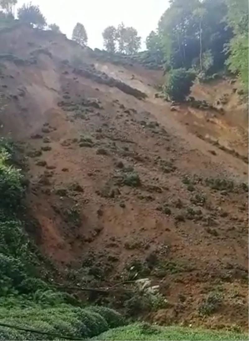 Rize’de şiddetli yağış heyelanlara neden oldu
