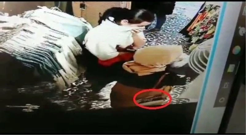 Cüzdan hırsızı önce güvenlik kamerasına sonra polise yakalandı
