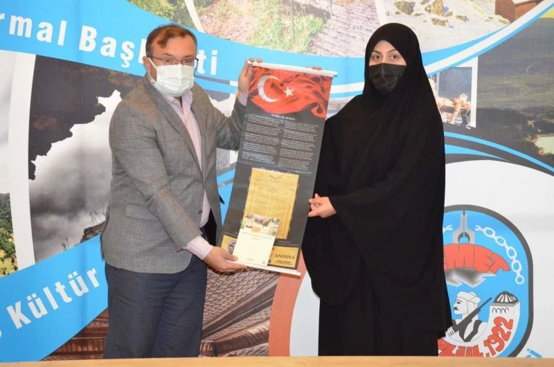 Başkan Doğan, hafız Betül Sevinç’i kabul etti
