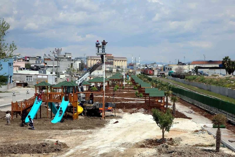 Özgürlük Mahallesindeki dev parkta sona gelindi
