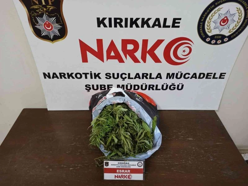 Kırıkkale’de 1 kilo 410 gram esrar ele geçirildi
