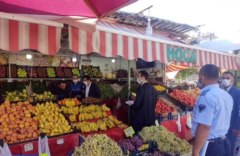 Kilis’te etiket ile terazi denetimleri sürüyor
