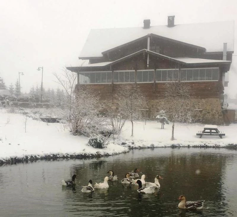 Giresun yaylaları beyaza büründü
