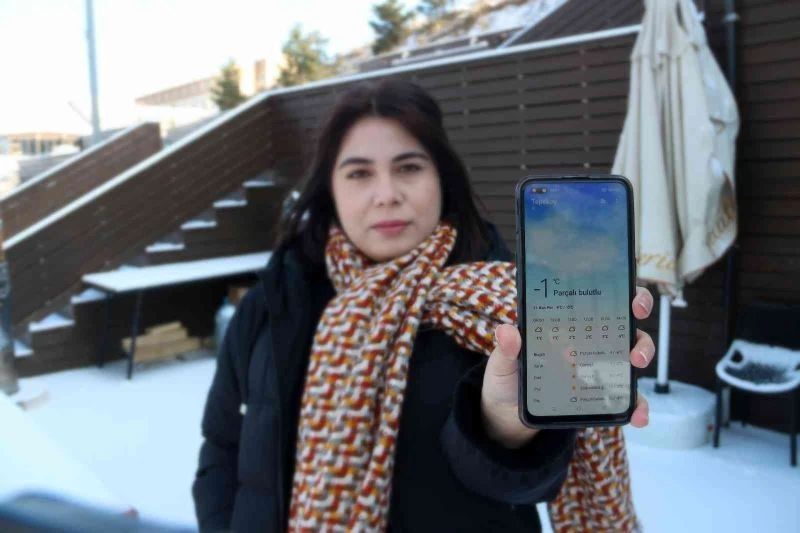 Erzurum’da hava sıcaklığı eksilere düştü, yüksek kesimler karla kaplandı
