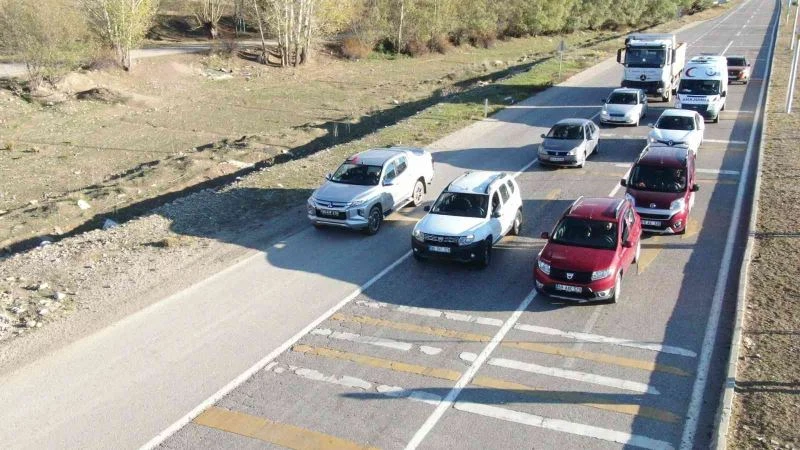 Bayburt’ta droneli trafik denetimi

