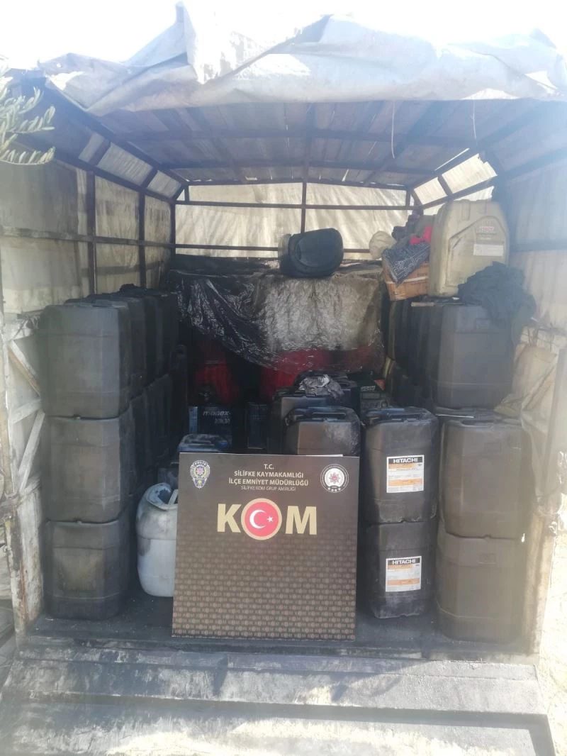 Silifke’de 2 bin 413 litre kaçak akaryakıt ele geçirildi

