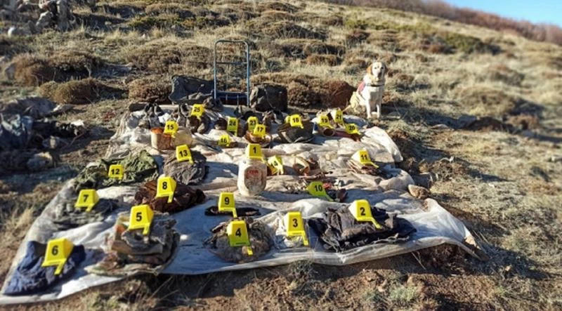 Sivas’ta 4 adet PKK sığınağı bulundu
