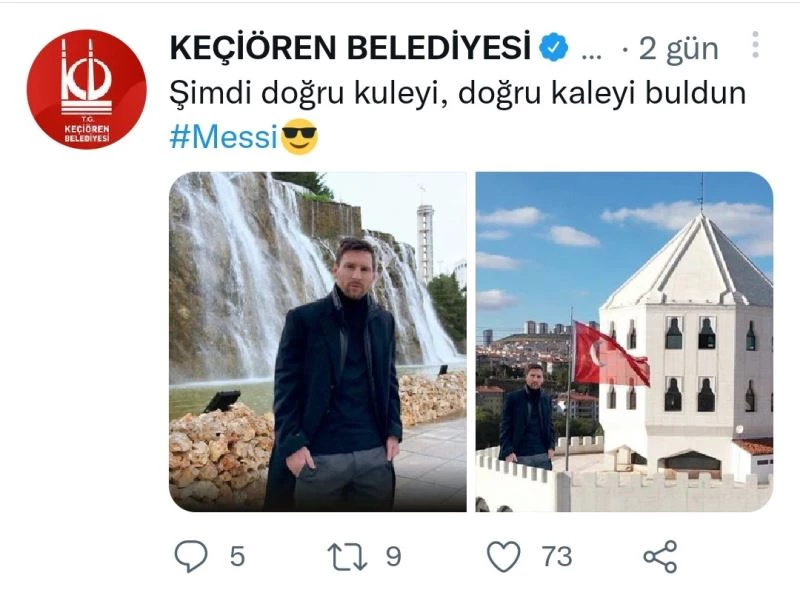 Messi akımına Keçiören de katıldı
