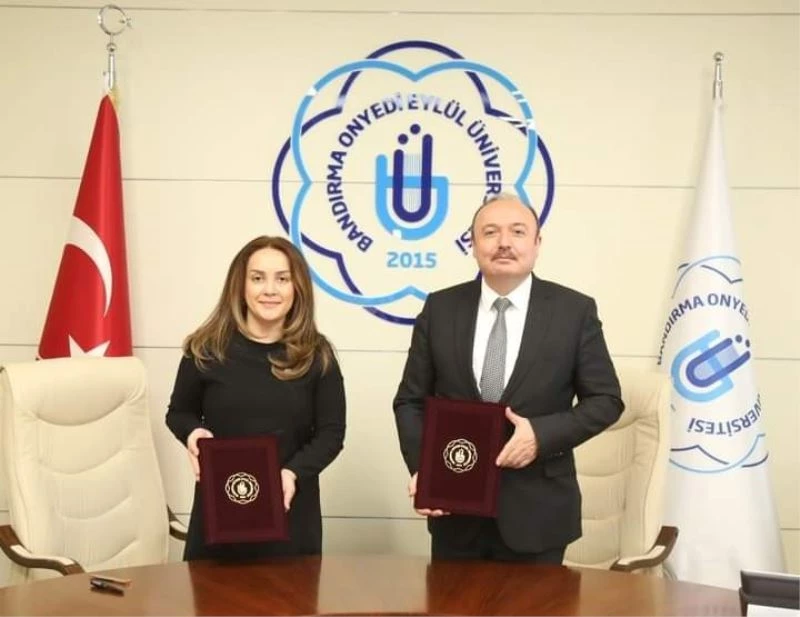 Bandırma Onyedi Eylül Üniversitesi ile BANSİAD arasında Eğitim protokolü imzalandı.
