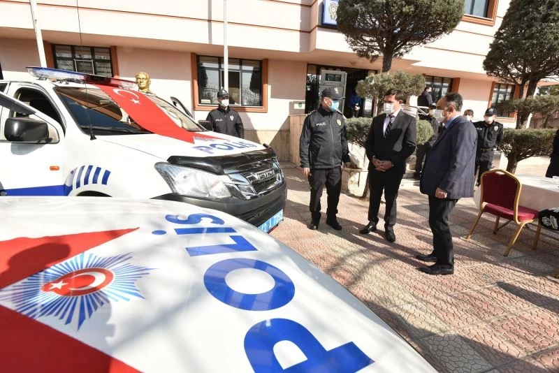 Karatay Belediyesinden emniyete araç desteği
