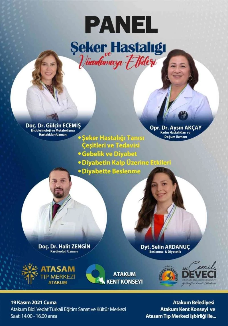 Atakum’da şeker hastalığı masaya yatırılacak
