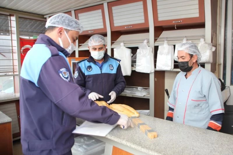 Serik Belediyesi zabıtaları fırınları denetledi