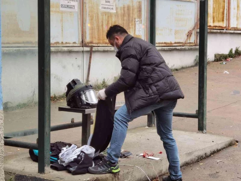 Polis merkezinin yakınına bırakılan çanta paniğe neden oldu
