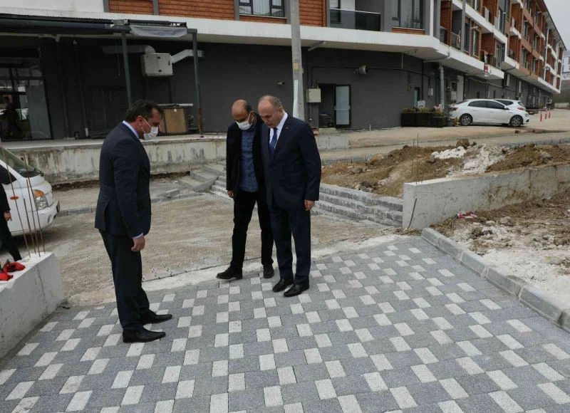 Konuralp’te yol çalışmaları sürüyor
