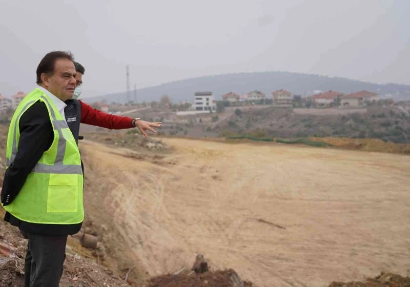 Bilecik’in en büyük parkı için dolgu çalışması başladı
