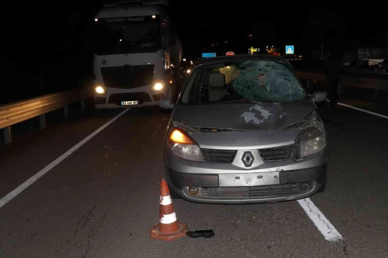 Karşıdan karşıya geçmek isterken canından oldu
