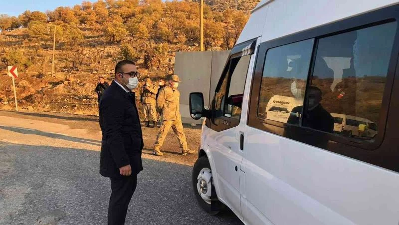 Şirvan İlçe Kaymakamı Hasar, okul servis araçlarını denetledi
