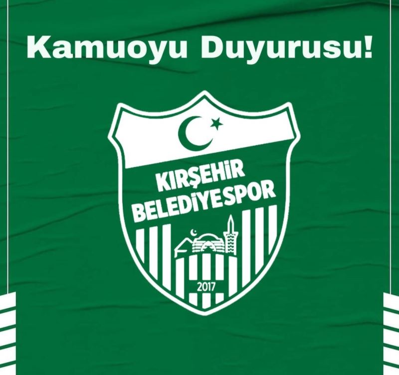 Kırşehir Belediyespor’da yönetim teknik direktörün görevine son verildiğini açıkladı