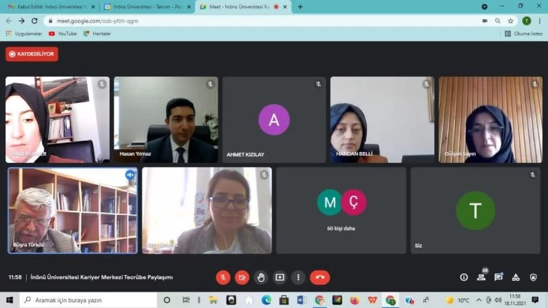 İnönü Üniversitesinde “Tecrübenin Paylaşımı” isimli çevrim içi seminer
