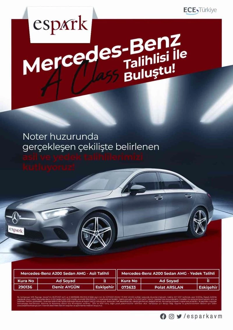 Otomobil talihlisi belirlendi
