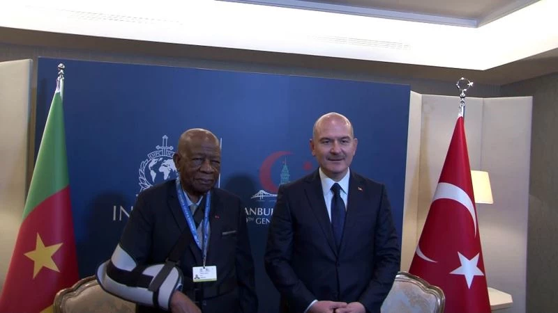İçişleri Bakanı Soylu, Kamerun Ulusal Güvenlikten Sorumlu Yüksek Temsilcisi ile görüştü
