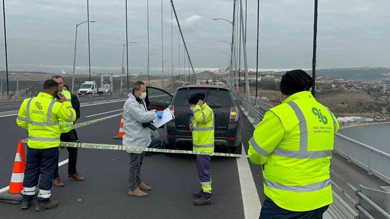 Osmangazi köprüsünde esrarengiz olay
