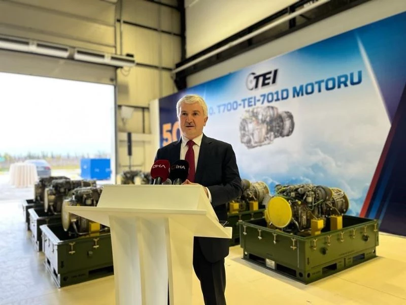 TEI artık haftada bir adet helikopter motoru üretebiliyor