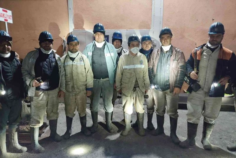 Madenci, ocaktan acil çıkış tatbikatı yaptı
