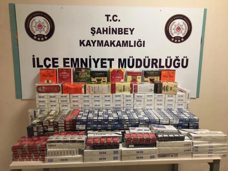 Gaziantep’te bin 528 paket gümrük kaçağı sigara ele geçirildi
