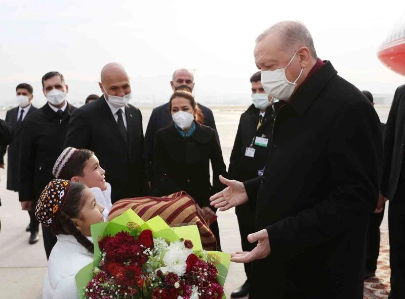 Cumhurbaşkanı Erdoğan, Türkmenistan’da
