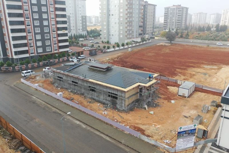 Fıstıklık Mahallesindeki sosyal tesis yapımında sona yaklaşılıyor
