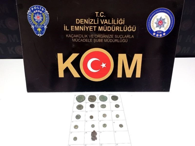 Tarihi eserleri satamadan yakalandı
