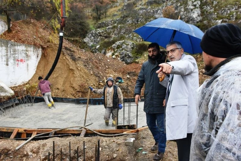 İnönü’de vizyon projelerin inşaat çalışmaları devam ediyor
