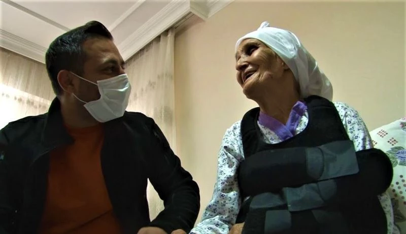 Hayatını kurtaran İHA muhabirini evinde ağırladı
