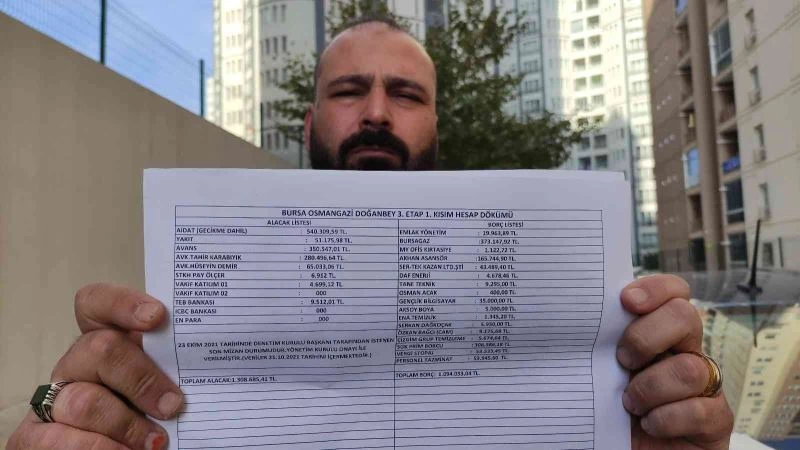 3 bin kişinin yaşadığı sitenin 1 milyon lira dolandırıcılıkla suçlanan yöneticisi konuştu:
