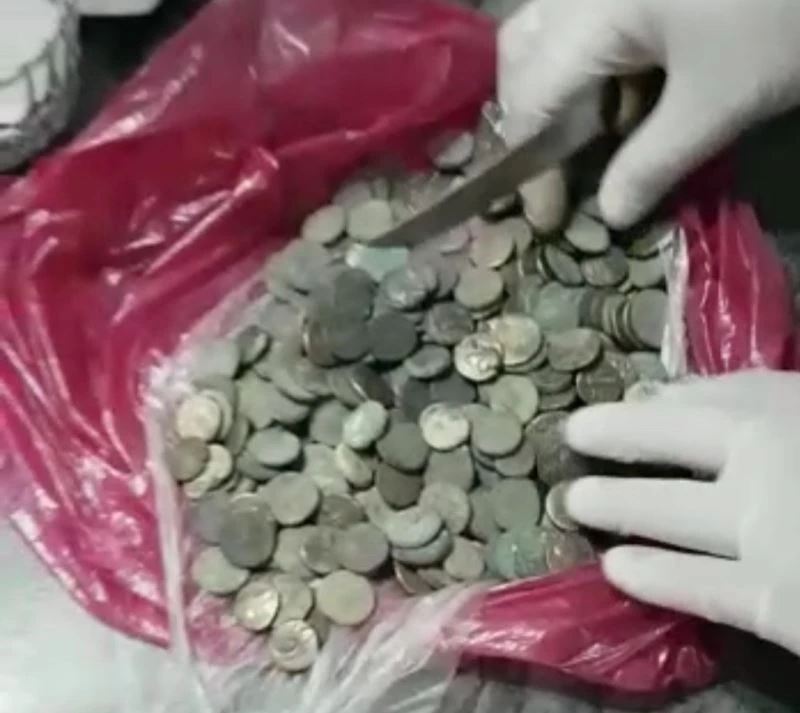 Samsun’da jandarma 265 adet sikke ele geçirdi
