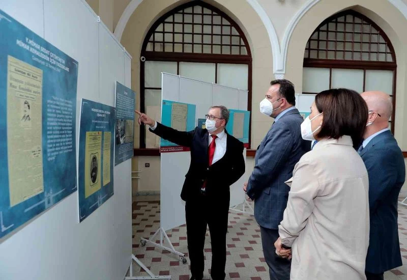 Mimar Kemaleddin imzasını taşıyan tarihi binada düzenlenen sergiyle anıldı
