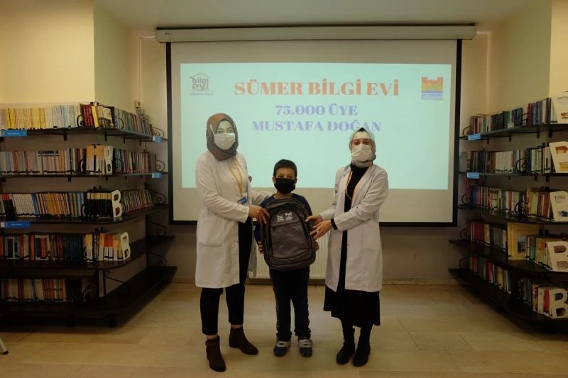 Bilgi Evleri 75 bininci üyesini kabul etti
