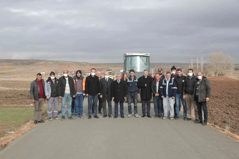 Parmakören’deki beton asfalt çalışması tamamlandı
