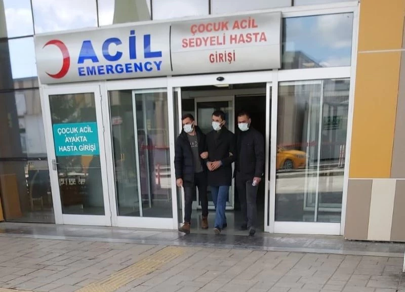 10 yıl hapis cezasıyla aranan şahıs hastane randevusuna giderken yakalandı
