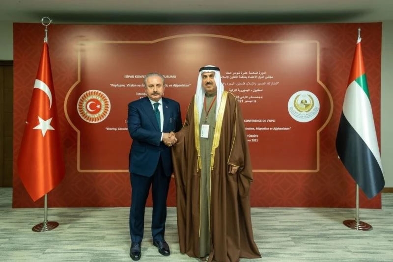 TBMM Başkanı Şentop, BAE Federal Ulusal Konsey Başkanı ile bir araya geldi
