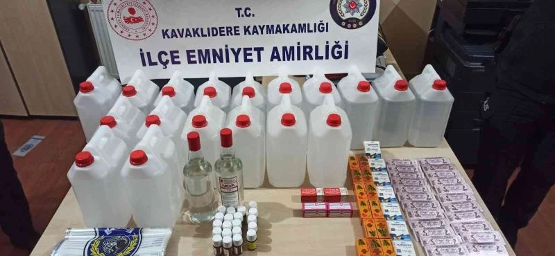Kavaklıdere’de 87 litre etil alkol ele geçirildi
